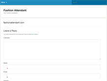 Tablet Screenshot of fashionattendant.com